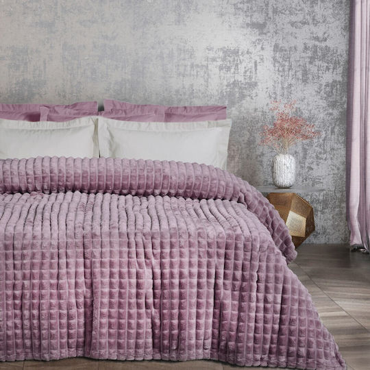 Das Home 1358 Decke Fleece Übergröße 220x240cm Dusty Lila