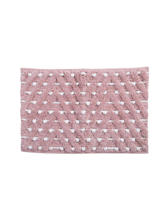 Nef-Nef Homeware Bath Mat Cheville Pink 50x80cm