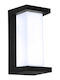 Powertech Επιτοίχιο Εξωτερικό Φωτιστικό LED IP65 12W με Ψυχρό Λευκό Φως 12.4x12.5x26εκ.