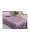 Viokarpet Set Kinderbettbezug Einzel mit Kissenbezug Baumwolle Ballet Lilac 165x245cm