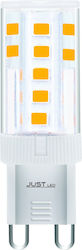 Just LED Bec LED 3W pentru Dulie G9 Alb cald Just LED Bec LED 3W pentru Dulie G9 Alb cald