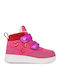 Kids Sneakers High with Scratch Fuchsia