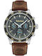 Timberland Ανδρικό Ρολόι 44mm Μπαταρίας με Καφέ Δερμάτινο Λουράκι