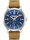 Timberland Driscoll Ανδρικό Ρολόι 46mm Μπαταρίας με Καφέ Δερμάτινο Λουράκι