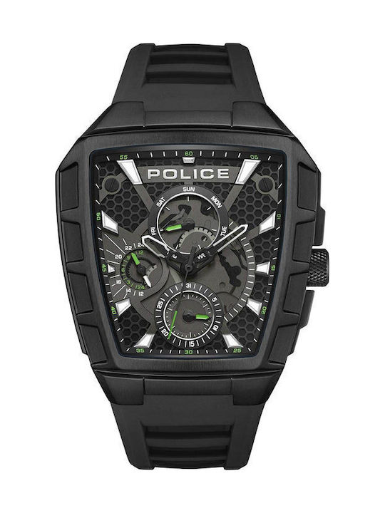 Police Tough Gear Men's Watch Battery with Blac...