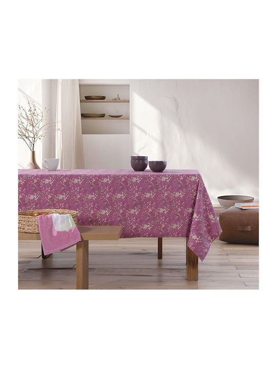 Nef-Nef Homeware Tischtuch Fleckabweisend Odete Mauve 140x180cm
