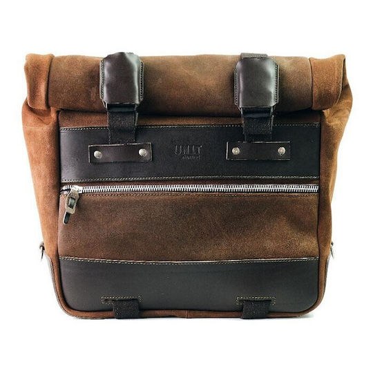 Geantă Dreapta din Piele Cult System Atlas Piele Suede Colorado Maro 40-50lt Unit Garage