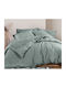 Nef-Nef Homeware Duvet Cover Cotton Single 160x240 Basic 22 Mint