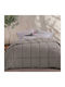 Nef-Nef Homeware Bettdecke Einzelbett mit Hollowfiber-Füllung 160x220cm Colorfull Gray 330 GSMGsm