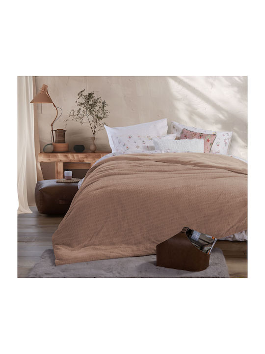 Nef-Nef Homeware Duvet Cover Single 160x220cm Ezra Mocca