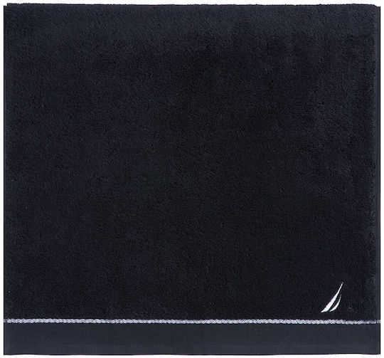 Nef-Nef Homeware Πετσέτα Χεριών Nautica Coast 30x50εκ. Μαύρη Βάρους 600gr/m²