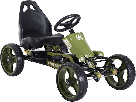 Go Kart Μονοθέσιο με Πετάλι Πράσινο για 3+ Ετών