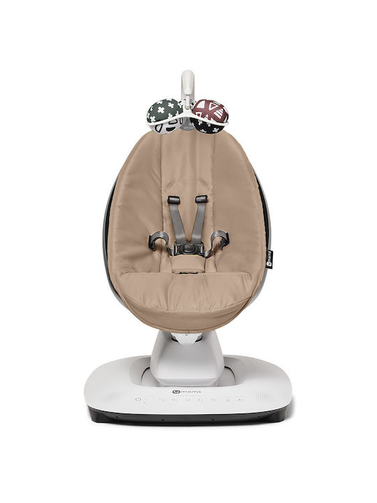 4moms Electric Relax Bebeluș 2 în 1 MamaRoo 5.0 cu Muzică Sandstone pentru Copil până la 11kg MO0242001005