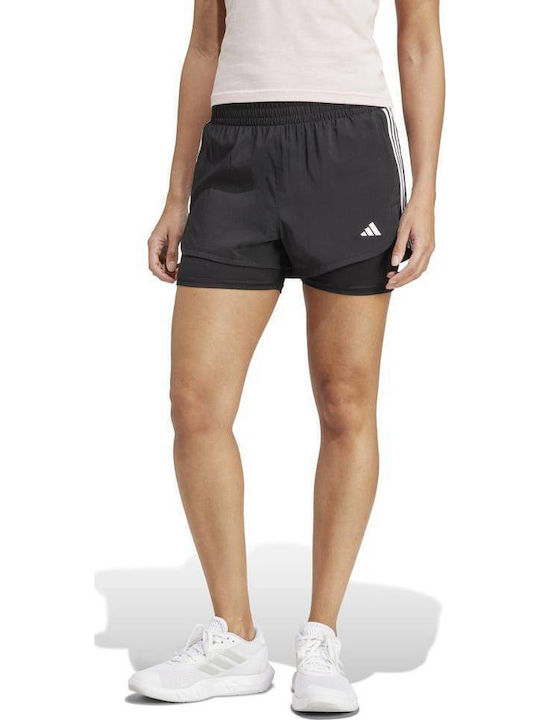 Pacer 3-Stripes Woven Γυναικείο Αθλητικό Σορτς Black