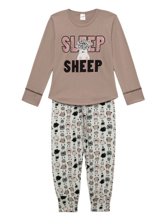 Minerva Παιδική Πιτζάμα Χειμωνιάτικη Sheeps Minerva Παιδική Πιτζάμα Χειμωνιάτικη Sheeps