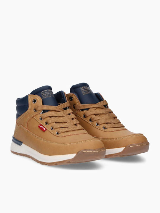Levi's Kinderstiefeletten mit Schnürsenkeln Braun