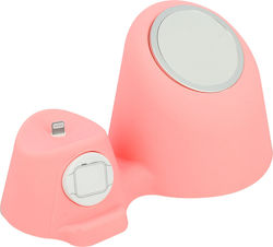 Magsafe Desktop Ständer Apple Watch Airpods 3-in-1 Dock Pink Magsafe Desktop Ständer Apple Watch Airpods 3-in-1 Dock Pink