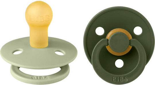 Bibs Πιπίλες Καουτσούκ Colour Νο 1 Sage / Hunter Green για 0+ μηνών 2τμχ
