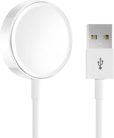Ladekabel Apple Watch Effektives Sicheres Laden Länge 1m Weiß