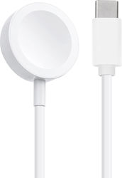 Charger Apple Watch Series Ultra 8 7 6 5 4 3 2 Wireless 30cm White Charger Apple Watch Series Ultra 8 7 6 5 4 3 2 Wireless 30cm White