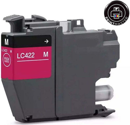 Συμβατό Μελάνι Εκτυπωτή InkJet Brother LC422M 550 Σελίδων 11ml Ματζέντα 1τμχ