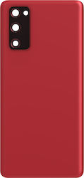 Clappio Replacement Rear Window Samsung Galaxy S20 Fe Red