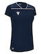 Γυναικεία Αθλητική Μπλούζα με V Λαιμόκοψη Navy, Light Navy, White