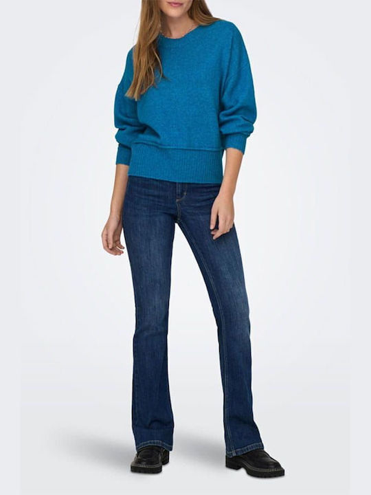 Only Damen Langarm Pullover Blue