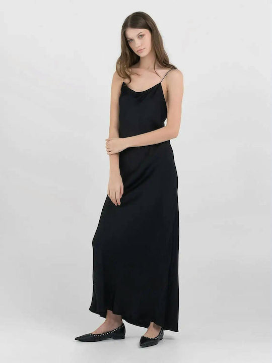 Replay Maxi Evening Dress Black