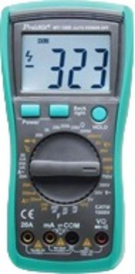 Proskit Ψηφιακό Πολύμετρο με Καπασιτόμετρο True RMS με Buzzer με Μέτρηση AC / DC / Αντίστασης / Χωρητικότητας / Θερμοκρασίας Mt-1280