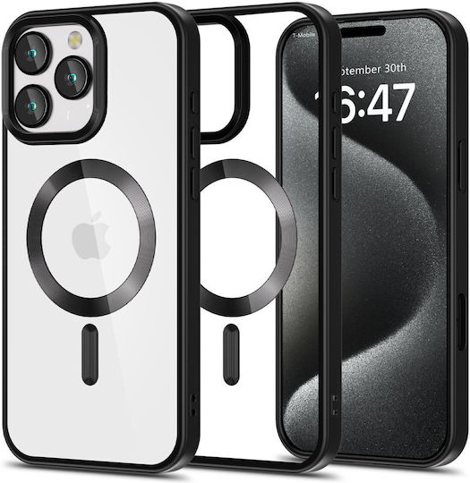 Tech-Protect Magflex Back Cover Tempered Glass Satin Black (iPhone 16 Pro)
