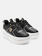 Damen Flatforms Sneakers BLACK