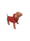Geacă impermeabilă pentru câini Woofmoda cu glugă, burgundy, L 54 54 36