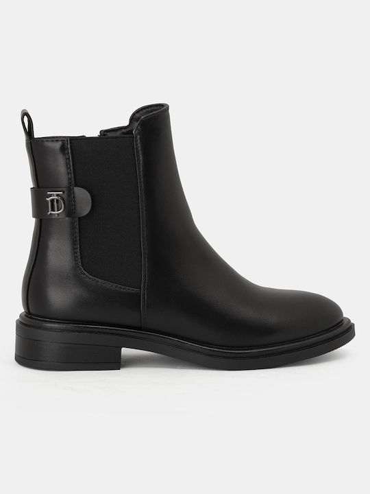 Damen Chelsea Stiefeletten Schwarz