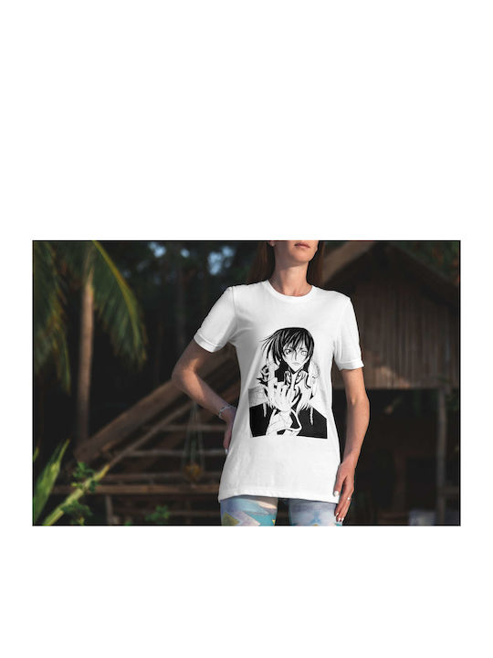 Mysterious Character T-shirt Weiß Baumwolle