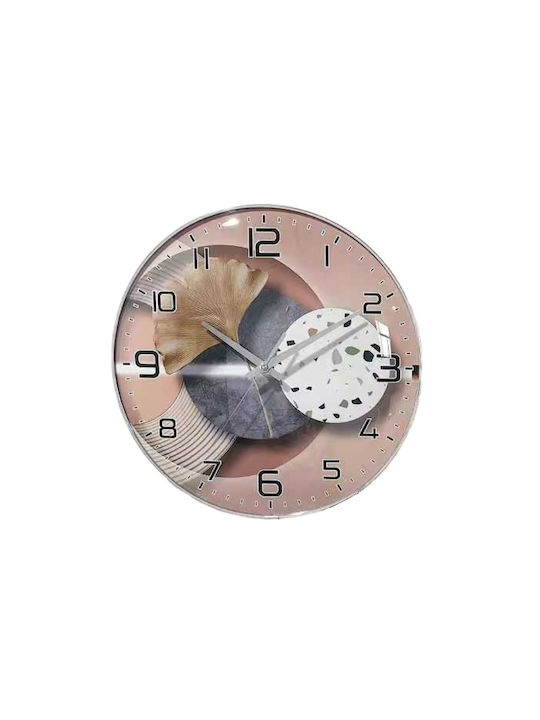 Wanduhr Kunststoff Beige Ø35cm