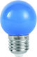 Led7 Λάμπα LED 2W για Ντουί E27 και Σχήμα G45 Μπλε 80lm Dimmable
