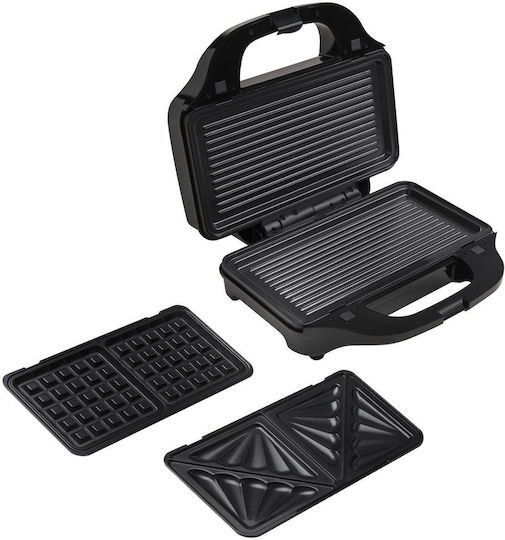 Raven ES006X Sandwich Maker Grill 1200W Black
