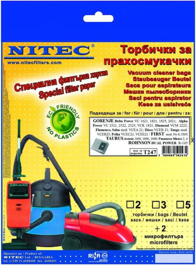 Nitec Staubsaugerbeutel 5 Stück Universal