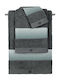 Guy Laroche Bath Towel Set 3pcs Aqua Grey Anthracite Weight 500gr/m²