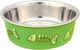 Trixie Edelstahl Platte Futter & Wasser für Hund & Katze 250ml 12cm in Grün Farbe