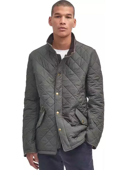 Barbour Powell Jacket Dark Green