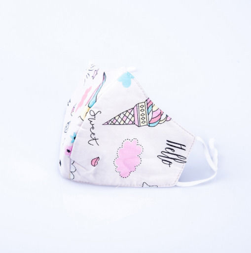 One & Only Baby Protective Mask Fabric Kids Unicorns / Beige 1pcs