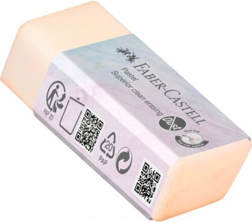 Faber-Castell Eraser for Pencil and Pen Dust Free 1pcs Orange