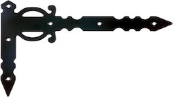 Zogometal Raft de colț din Metal în Culoare Negru 195x340mm 1buc 0178-01