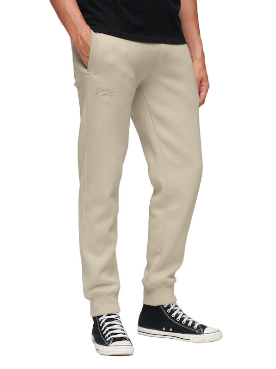 Superdry D1 Ovin Παντελόνι Φόρμας με Λάστιχο Γκρι