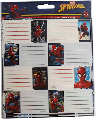 Gim Notebook Labels Spiderman 16pcs