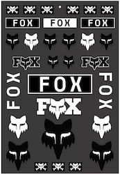 Fox Legacy Track Sticker Pack Stickers Set Black
