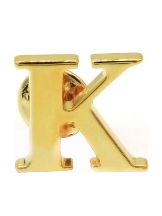 Καρφίτσα Επίχρυση Γράμμα K