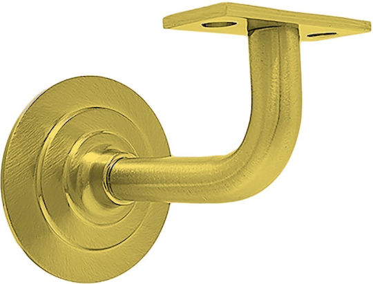 Suport pentru balustradă din lemn din alamă aurie mată 073-3001 Metalor